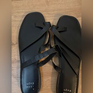 Black Strappy Sandals